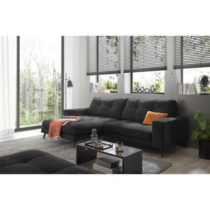 Livetastic ROHOVÁ SEDAČKA, textil, černá obraz