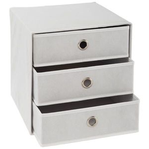 Carryhome SKLÁDACÍ KRABICE, kov, textil, karton, 32/32/31, 5 cm obraz