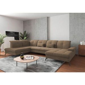 Sit & More SEDACÍ SOUPRAVA, textil, světle hnědá obraz