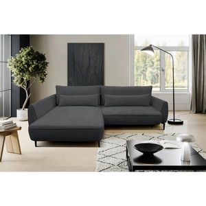 MID.YOU ROHOVÁ SEDAČKA, textil, tmavě šedá obraz