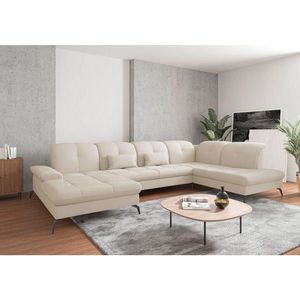 Sit & More SEDACÍ SOUPRAVA, textil, krémová obraz