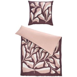 Schöner Wohnen OBOUSTRANNÉ POVLEČENÍ, satén, krémová, světle růžová, červenohnědá, 135/200 cm obraz