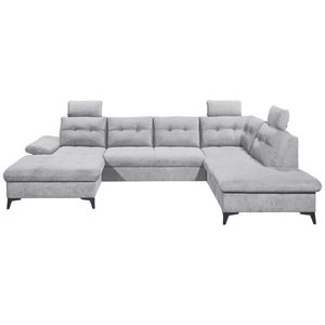 MID.YOU SEDACÍ SOUPRAVA, textil, světle šedá obraz