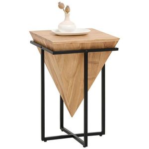 Ambia Home ODKLÁDACÍ STOLEK, akácie, černá, barvy akácie obraz