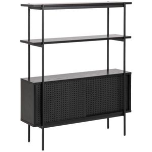 REGÁLOVÝ DÍL, černá, ocel, 94/113, 8/27 cm obraz