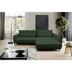 MID.YOU ROHOVÁ SEDAČKA, textil, tmavě zelená obraz