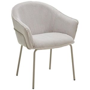 Livetastic ŽIDLE S PODRUČKAMI, železo, manšestr, světle šedá obraz