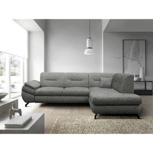 MID.YOU ROHOVÁ SEDAČKA, textil, šedá obraz