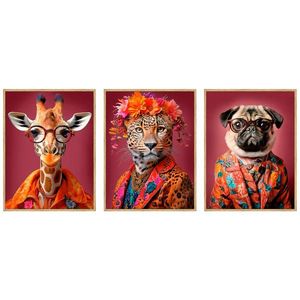 Monee TIŠTĚNÉ OBRAZY NA PLÁTNĚ, zvířata, 30/40 cm obraz