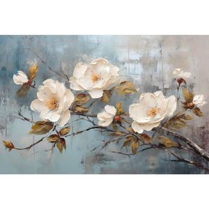 MALBA NA PLÁTNĚ, květiny, 80/120 cm obraz