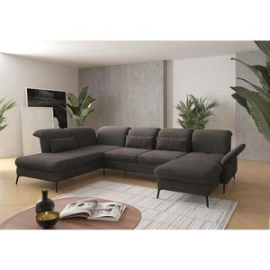 Sit & More SEDACÍ SOUPRAVA, textil, barvy grafitu obraz