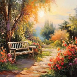 MALBA NA PLÁTNĚ, krajina a příroda, 55/55 cm obraz