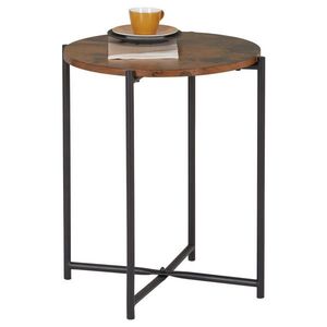 Carryhome ODKLÁDACÍ STOLEK, hnědá, černá obraz