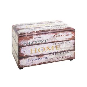 Landscape TRUHLOVÁ LAVICE, plast, kompozitní dřevo, 65/42/40 cm obraz