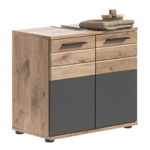 MID.YOU SKŘÍŇKA POD UMYVADLO, šedá, barvy dubu, barvy dubu, 60/56/34 cm obraz