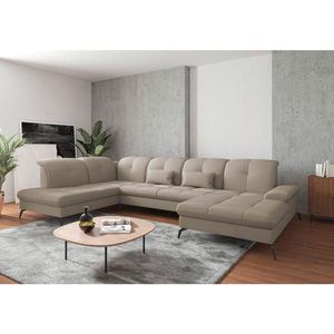 Sit & More SEDACÍ SOUPRAVA, textil, šedohnědá obraz