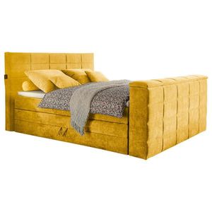 Carryhome POSTEL BOXSPRING, 180/200 cm, žlutá obraz