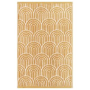 Cawoe RUČNÍK, 50/100 cm, přírodní barvy, barvy zlata, lesní zelená obraz