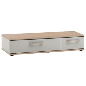 Venda DVOJITÁ ZÁSUVKA šedá, barvy dubu obraz