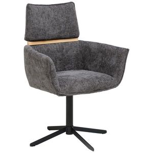 MID.YOU ŽIDLE S PODRUČKAMI, železo, tkaná látka, světle hnědá obraz