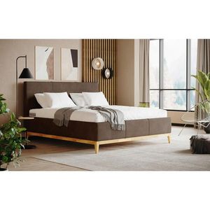 MID.YOU ČALOUNĚNÁ POSTEL, 180/200 cm, šedohnědá obraz