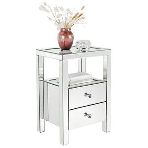 Xora NOČNÍ STOLEK, barvy stříbra, 45, 8/66/35, 5 cm obraz