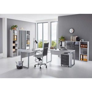 MID.YOU KANCELÁŘ, šedá, vysoce lesklá antracitová obraz