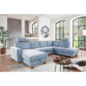 Sit & More SEDACÍ SOUPRAVA, textil, světle modrá obraz