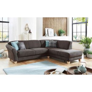 Sit & More ROHOVÁ SEDAČKA, textil, tmavě hnědá obraz