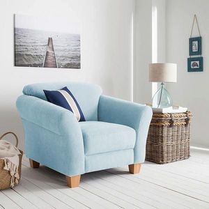 Sit & More KŘESLO, textil, světle modrá obraz