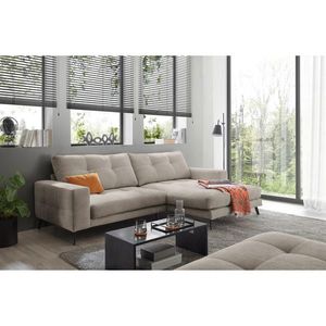 Livetastic ROHOVÁ SEDAČKA, textil, šedobéžová obraz