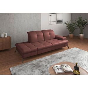 Sit & More LENOŠKA, textil, kůže, červenohnědá obraz