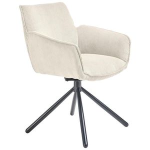 SetOne by Musterring ŽIDLE S PODRUČKAMI, manšestr, krémová obraz