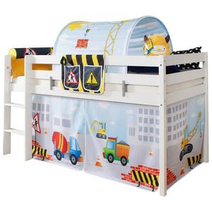 MID.YOU VYSOKÁ POSTEL, 90/200 cm, bílá obraz