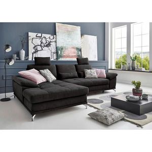 Sit & More ROHOVÁ SEDAČKA, textil, černá obraz