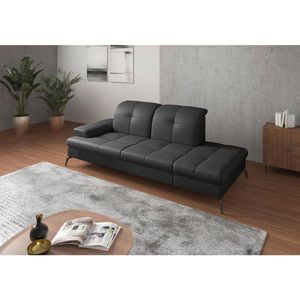 Sit & More LENOŠKA, textil, kůže, černá obraz