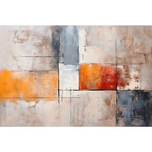 MALBA NA PLÁTNĚ, abstraktní, 30/30 cm obraz