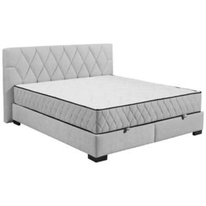 MID.YOU AMERICKÁ POSTEL, 180/200 cm, světle šedá obraz