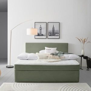 MID.YOU AMERICKÁ POSTEL, 160/200 cm, zelená obraz