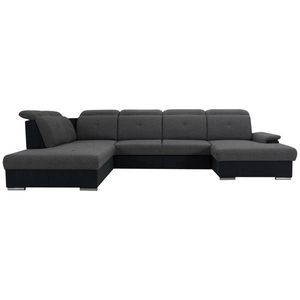 Cantus SEDACÍ SOUPRAVA, textil, černá, tmavě šedá obraz