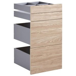 Hom`in SADA ZÁSUVEK, barvy dubu, 45, 3/83/46, 8 cm obraz