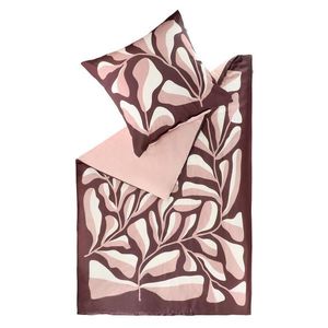 Schöner Wohnen OBOUSTRANNÉ POVLEČENÍ, satén, krémová, světle růžová, červenohnědá, 155/220 cm obraz