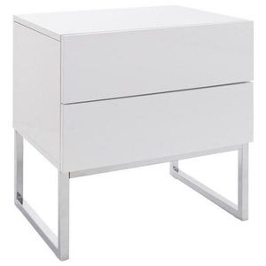Livetastic NOČNÍ STOLEK, bílá, barvy chromu, 50/50/40 cm obraz