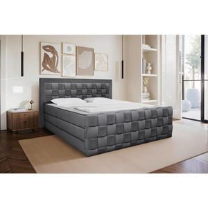 Livetastic POSTEL BOXSPRING, 160/200 cm, barvy grafitu obraz