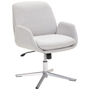 Novel ŽIDLE S PODRUČKAMI, železo, tkaná látka, světle šedá obraz