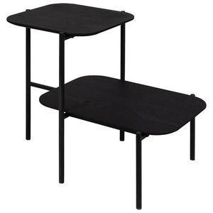 Lomoco KONFERENČNÍ STOLEK, černá, dřevo, kov, kompozitní dřevo, 62, 4/38, 2/52 cm obraz