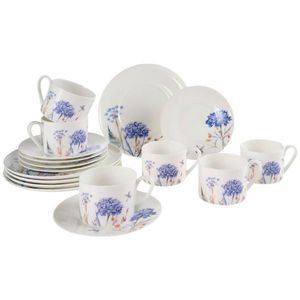 Novel KÁVOVÁ SOUPRAVA jemný kostní porcelán (fine bone china) keramika obraz