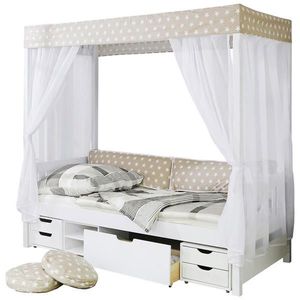 MID.YOU POSTEL S NEBESY, 90/200 cm, bílá, béžová obraz