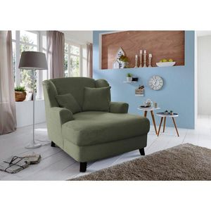 Sit & More XXL KŘESLO, textil, olivově zelená obraz