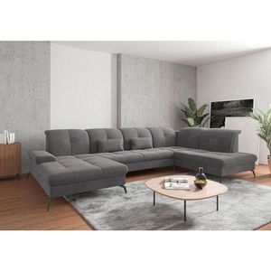 Sit & More SEDACÍ SOUPRAVA, textil, šedá obraz